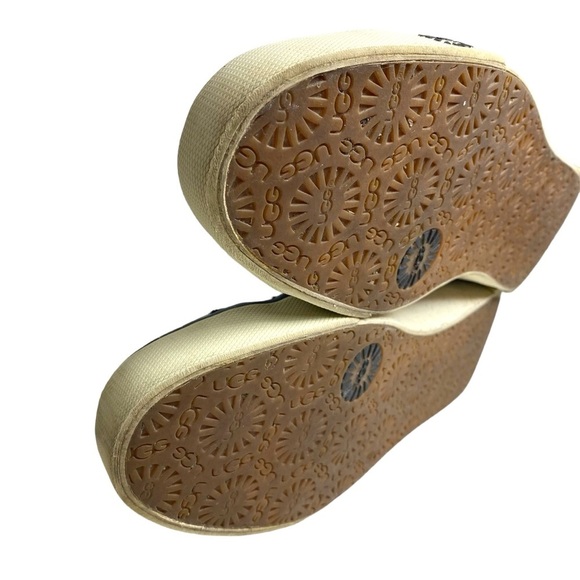 UGG Stellah‎ Claw Graffiti Fur Lined Hightop Sneakers Short Boots Womens 8 DISC - Picture 14 of 14